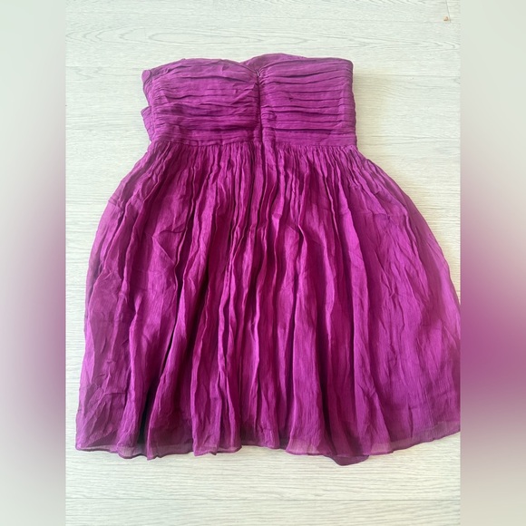 J Crew Taryn Empire Cut Mini Swing Party Cocktail Dress Silk Formal Dress  12P - Picture 3 of 5